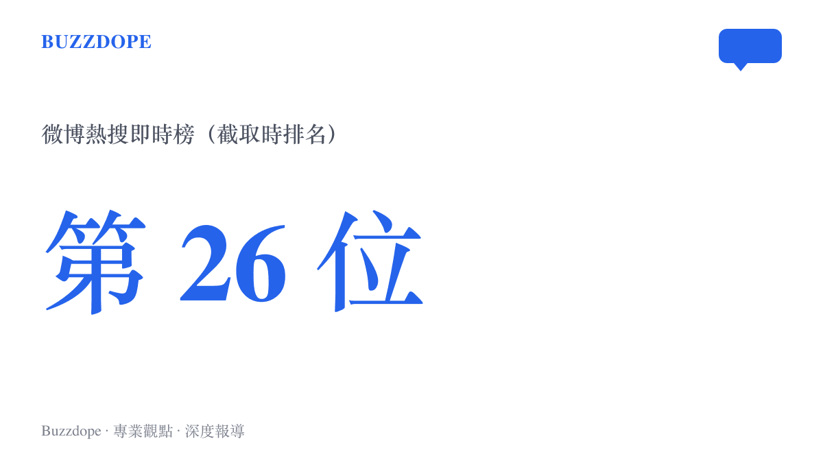 統計圖卡呈現鮑師傅超長蛋撻吐槽話題在截取當時登上微博熱搜即時榜第 26 位