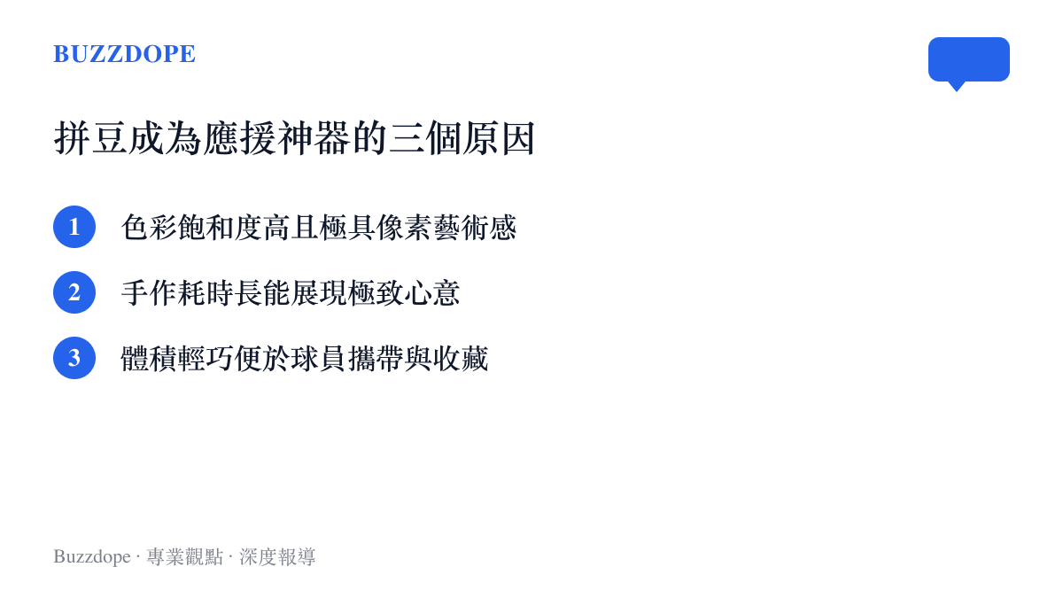 拼豆成為應援神器的三個原因