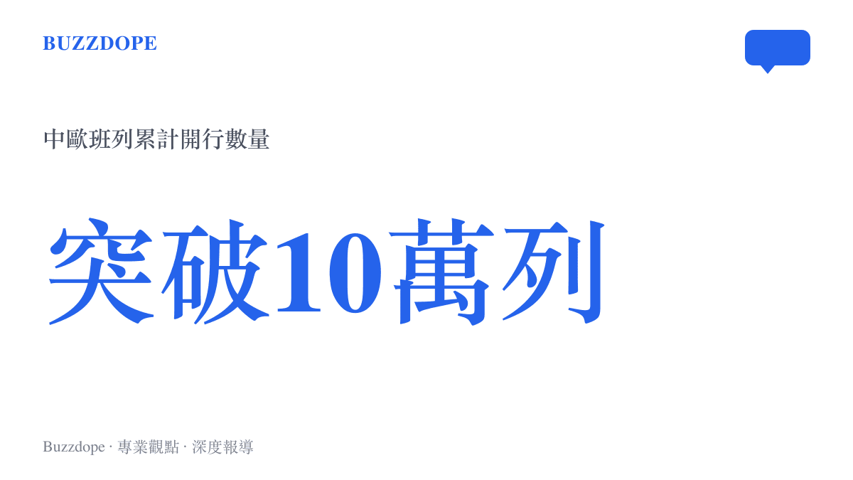 統計圖卡呈現中歐班列累計開行數量突破十萬列的數據規模