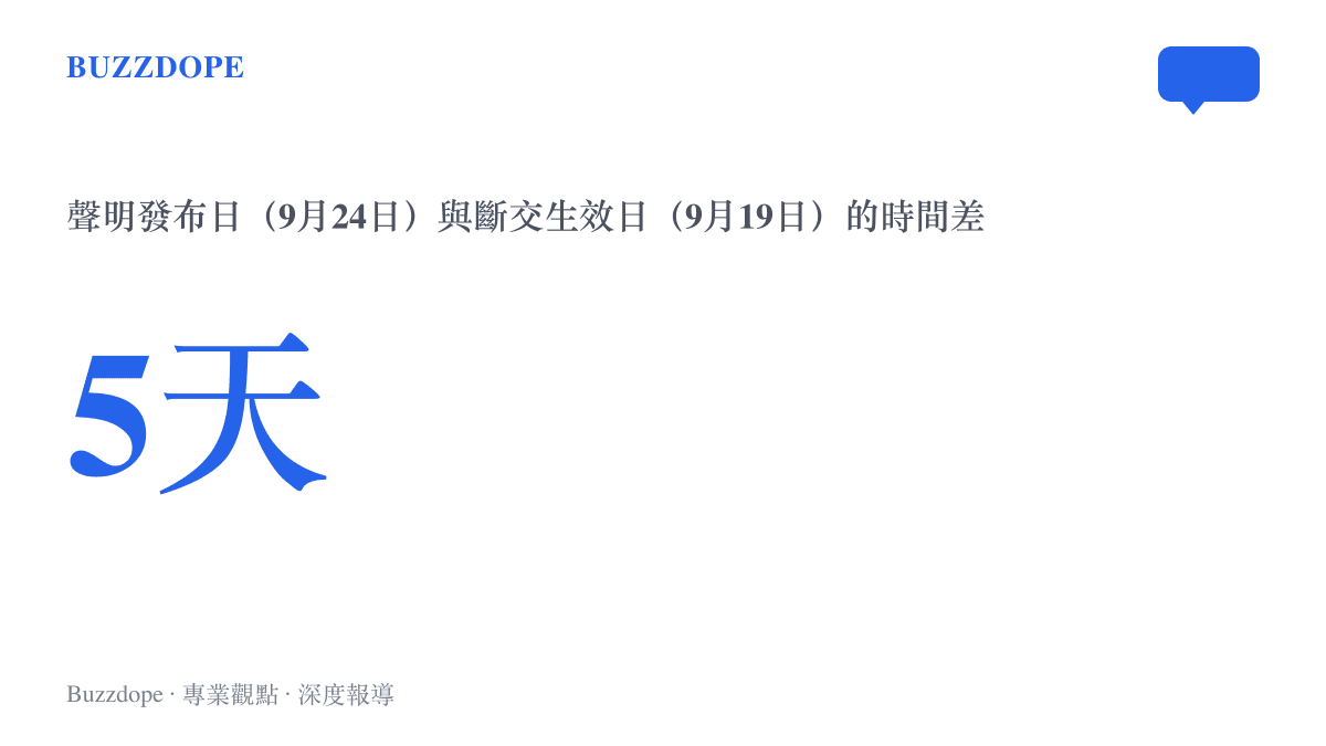 哥倫比亞斷交聲明呈現五天時間差：9月24日對外發布，生效日期倒回9月19日