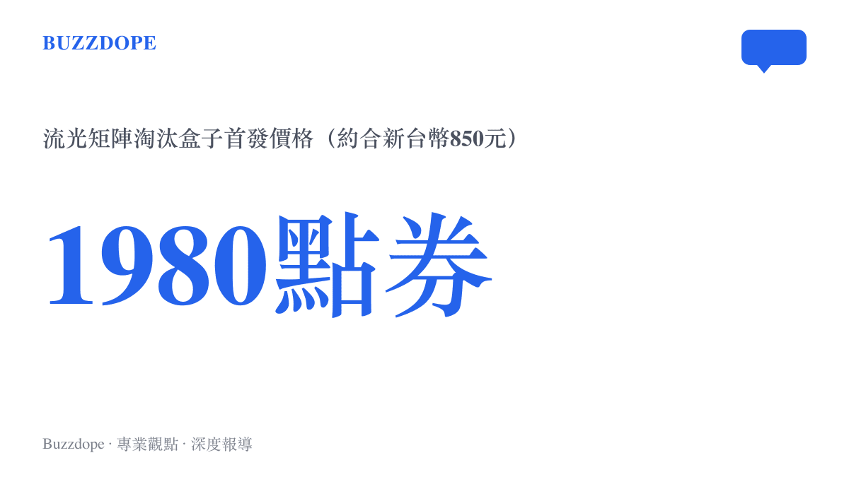 《三角洲行動》首款淘汰盒子流光矩陣的遊戲內定價為1980點券