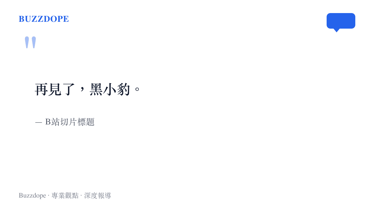 「再見了，黑小豹。」這句話在比賽結束後成為B站大量切片的共同標題，向止步四強的FURIA道別