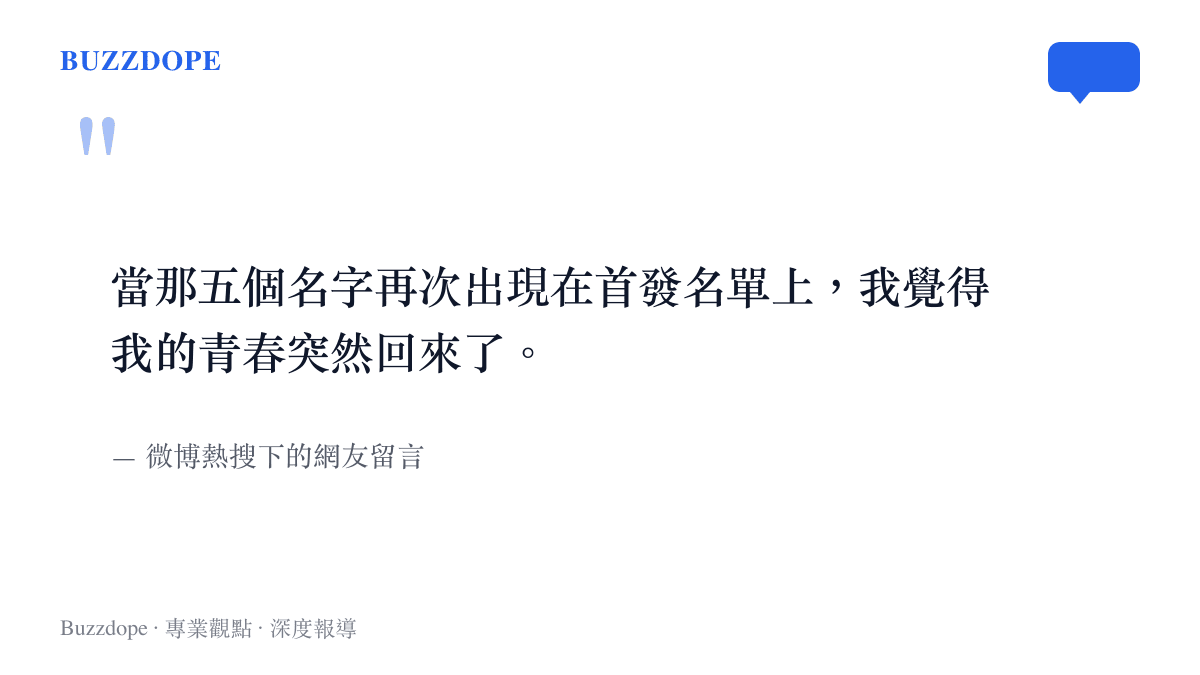 社羣對於冠軍陣容重聚的真實反應