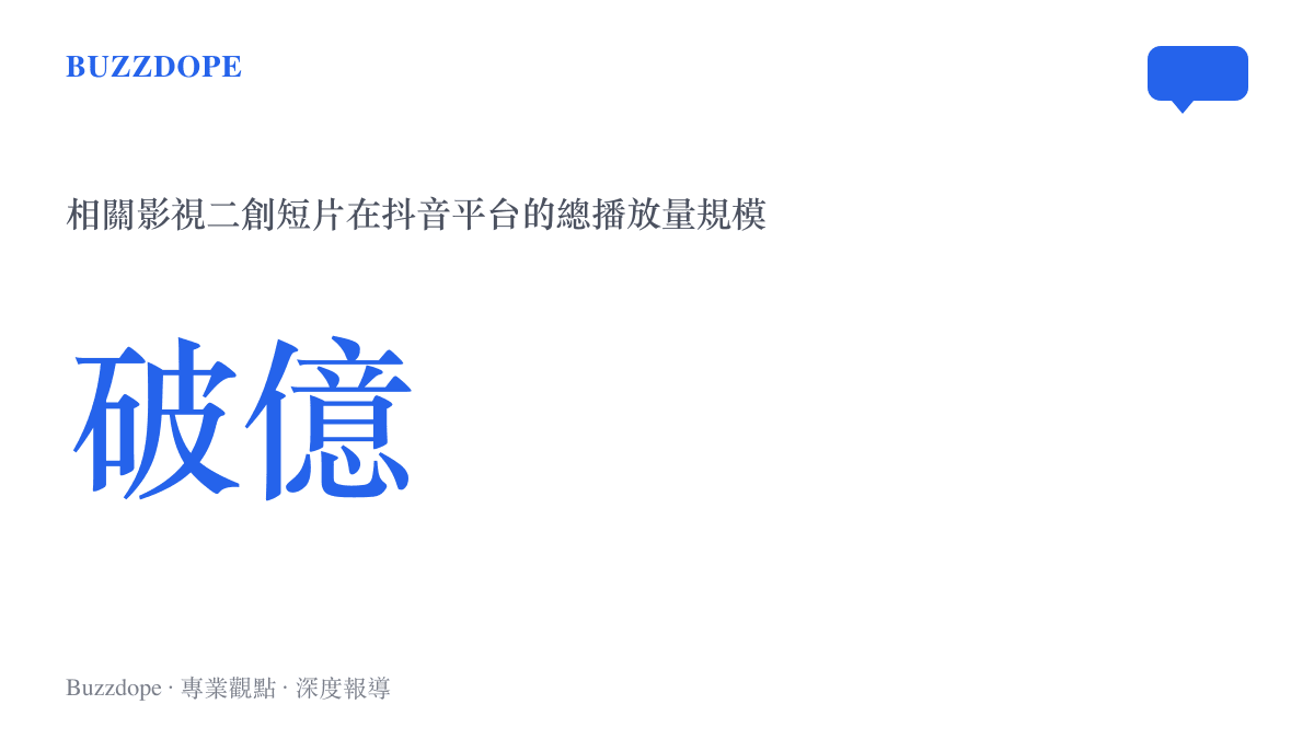 統計數據呈現老九門二創短片在抖音平臺的總播放量突破一億次