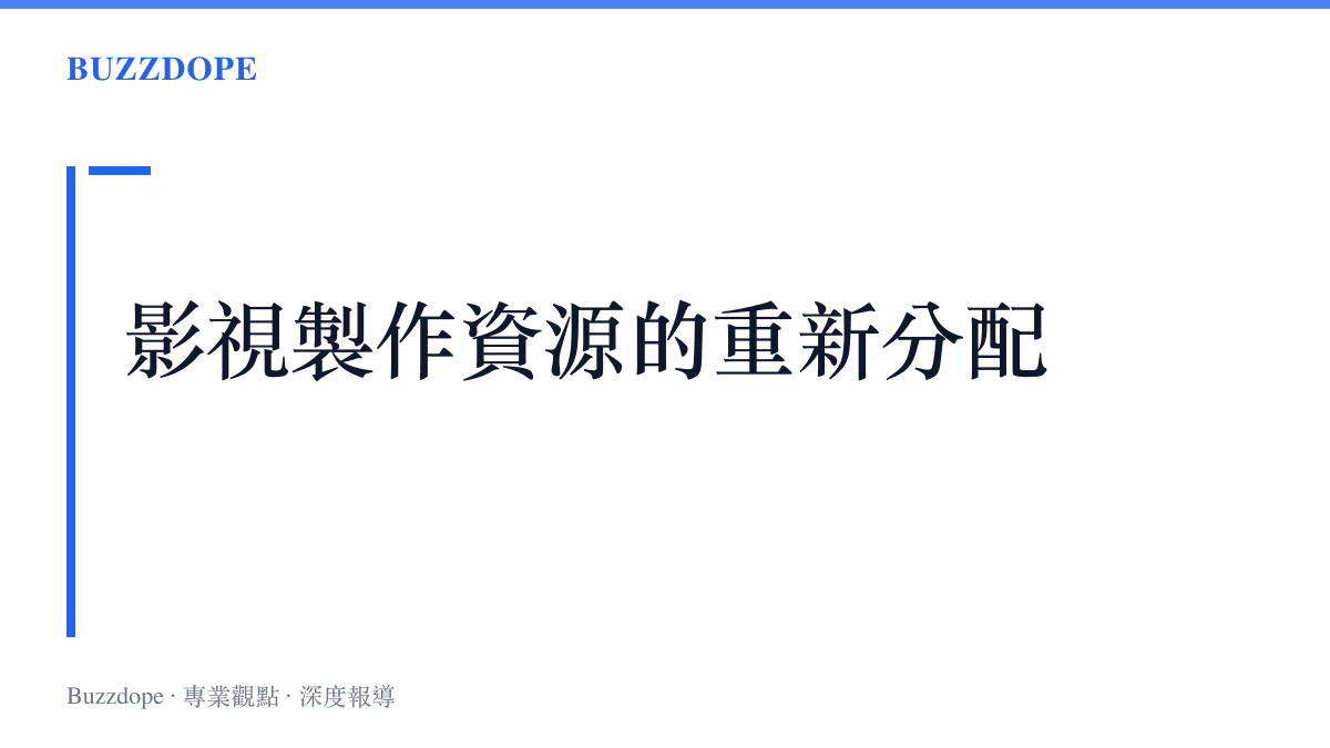 說明影視製作資源重新分配與短長劇人才流動的段落卡片