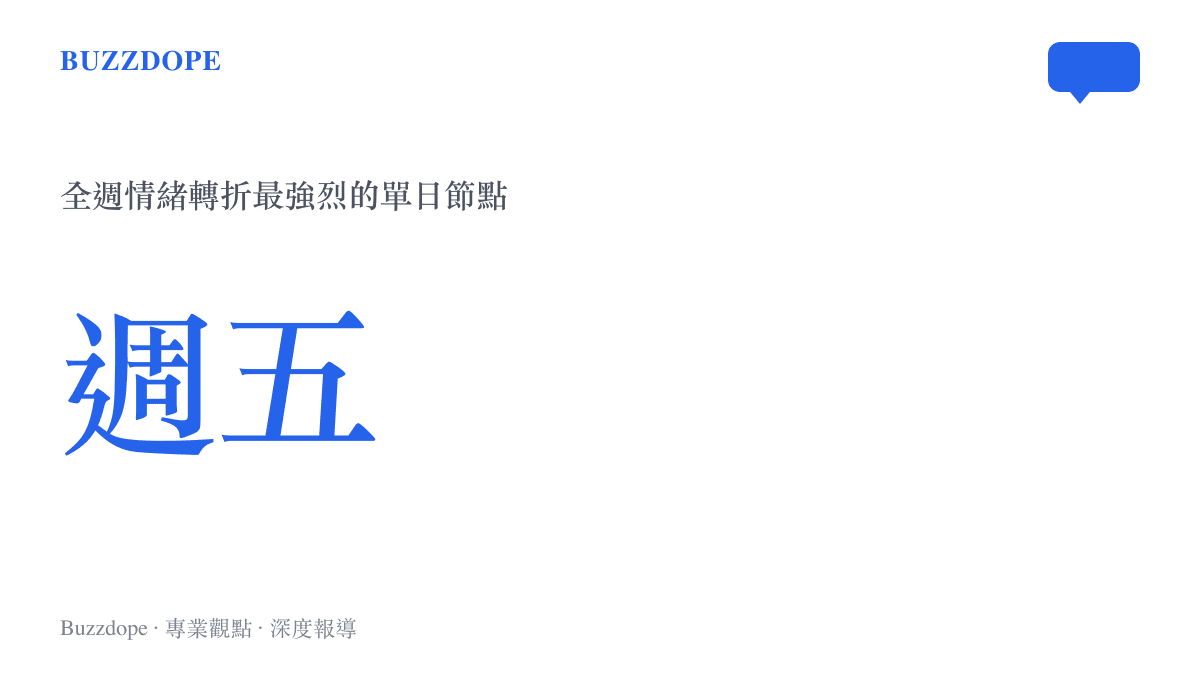 週五是全週情緒由緊繃轉向放鬆的轉折點示意圖卡