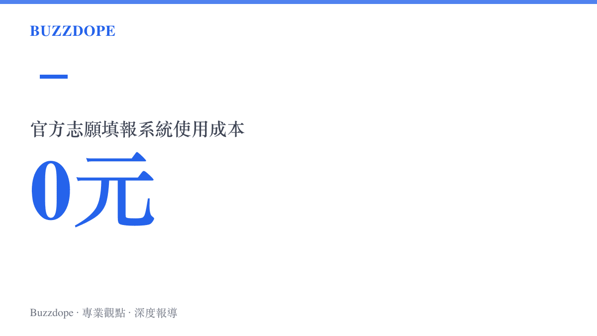 中國教育部高考志願系統完全免費提供所有考生使用