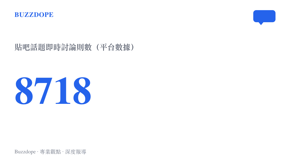統計圖卡呈現貼吧話題網傳心動8專博主刀患者離世的即時討論量達到八千七百一十八則