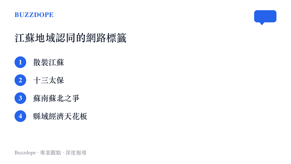 列舉散裝江蘇、十三太保與蘇南蘇北之爭等網路地域標籤的清單