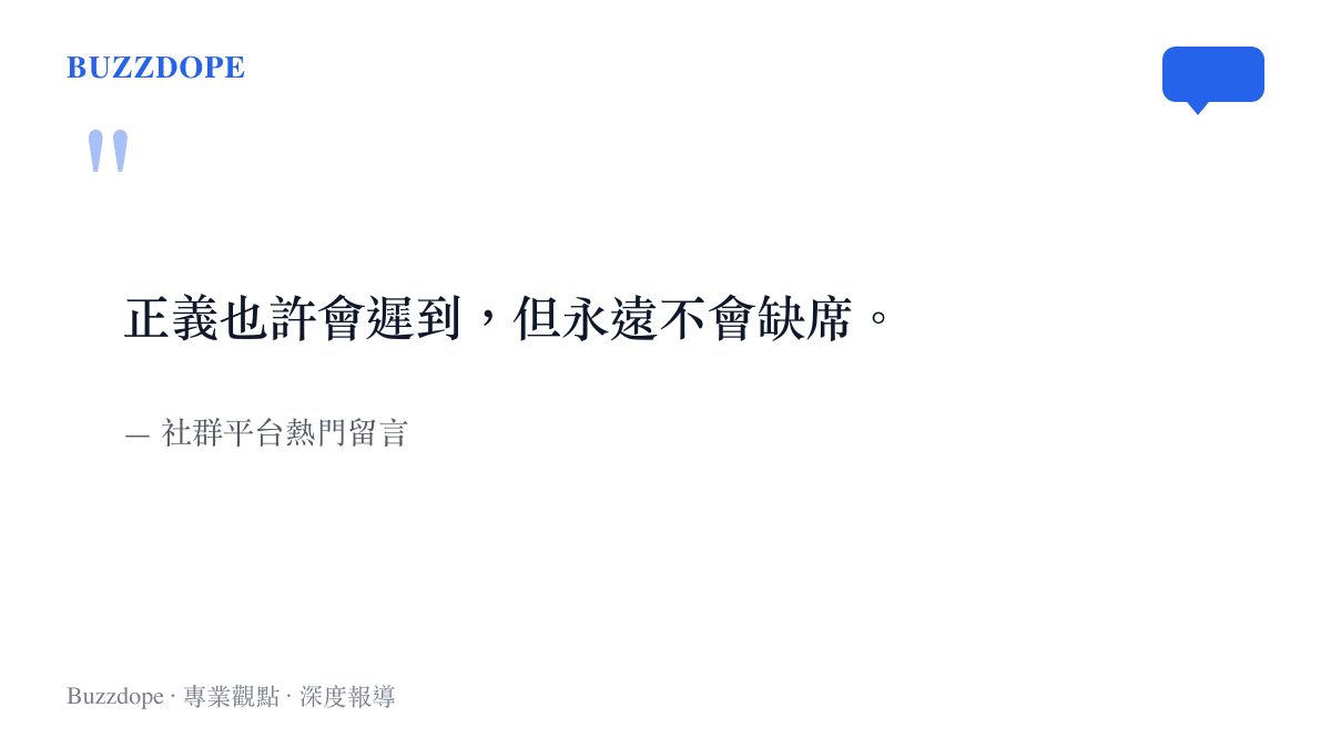 引言圖卡呈現網友對敘利亞前官員被判死刑的樸素正義感評論