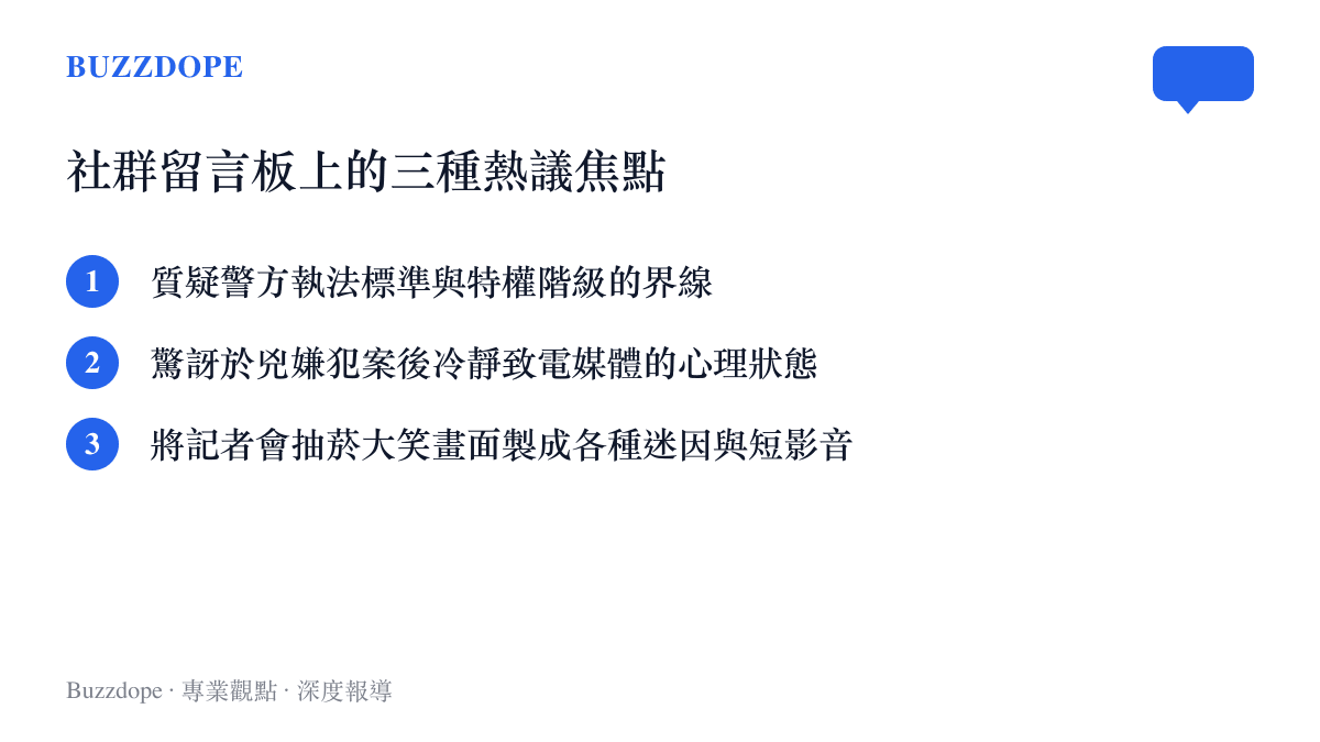 社羣留言板上的三種熱議焦點