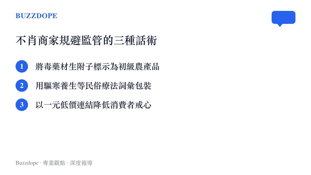 不肖商家規避網路平臺監管的三種常見話術與操作手法列表