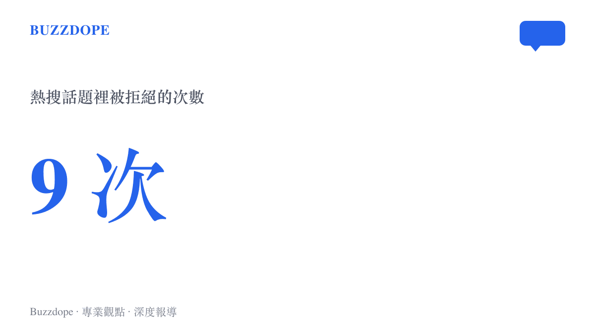 數據圖卡顯示小瀋陽在選人互動中被拒絕的次數達九次，該話題登上微博熱搜榜第八位