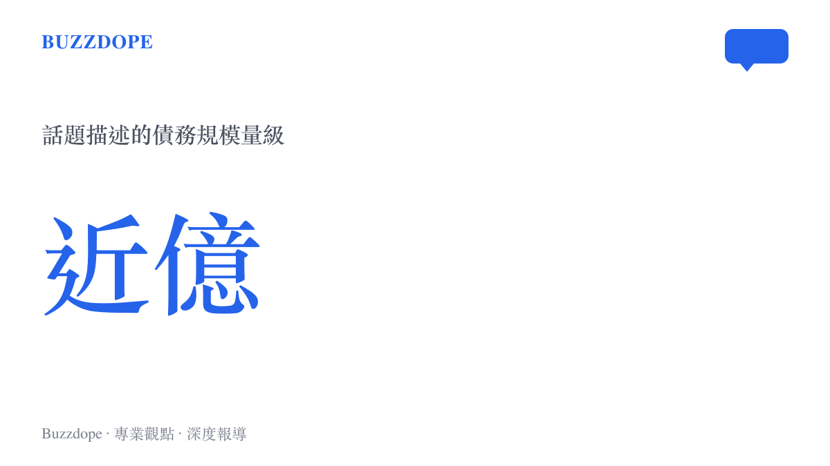張雪還清近億債務話題的債務規模量級示意圖