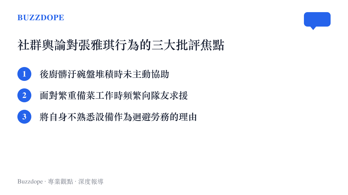 社羣輿論對張雅琪行為的三大批評焦點