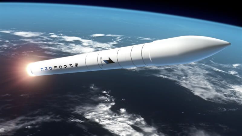 日本太空新創公司SPACE ONE預計9日發射運載人造衛星的小型火箭KAIROS一號機。（圖取自SPACE ONE網頁space-one.co.jp）