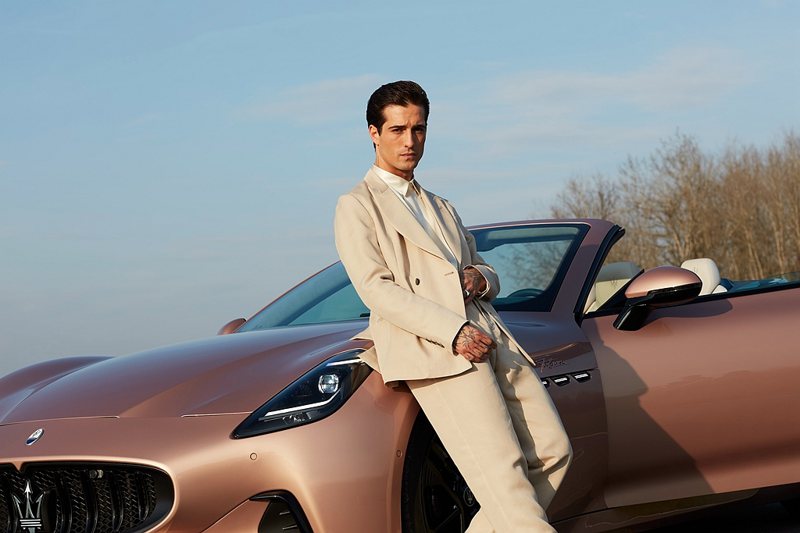 Maserati Folgore Day活動發布義大利型格歌手Damiano David主演短片『It turns you on』。 圖／Maserati提供