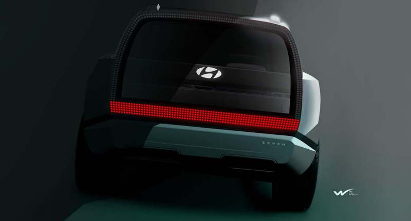 Hyundai SEVEN Concept量產版為預定在今年夏季發表的IONIQ 9。 摘自Hyundai