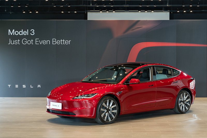 特斯拉Model 3煥新版將於今年第二季度首批交付。 圖／Tesla提供