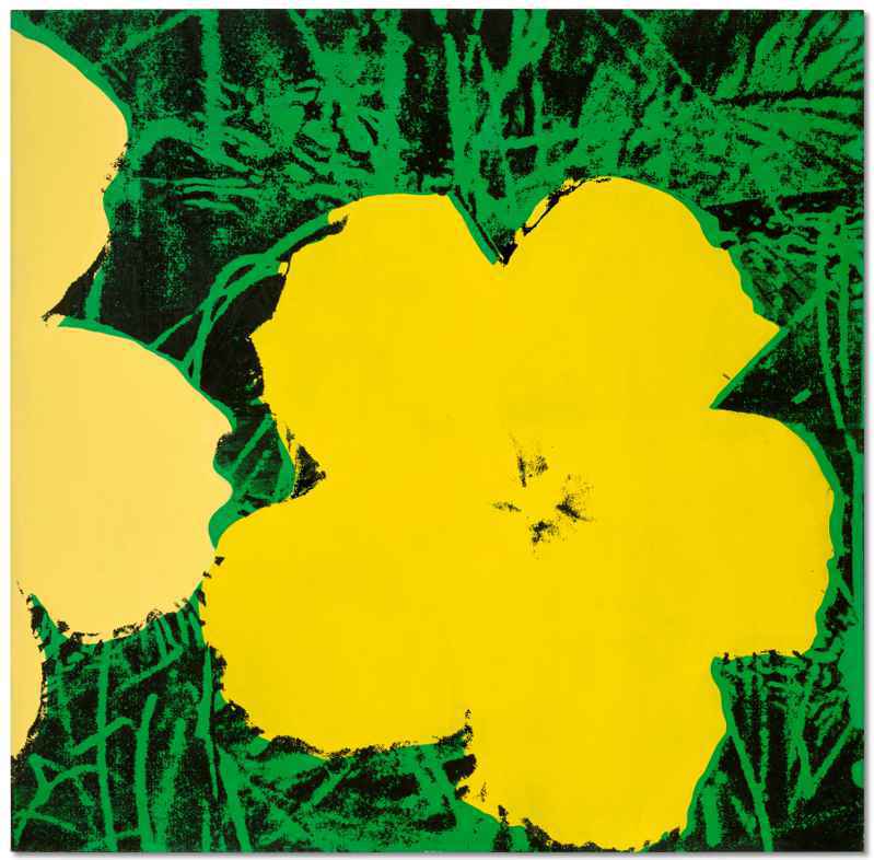 香港佳士得宣布，將於28 日在香港20及21世紀藝術晚間拍賣拍場上首度呈獻普普藝術大師安迪·沃荷(Andy Warhol)巔峰時期的作品「花」。圖／佳士得提供