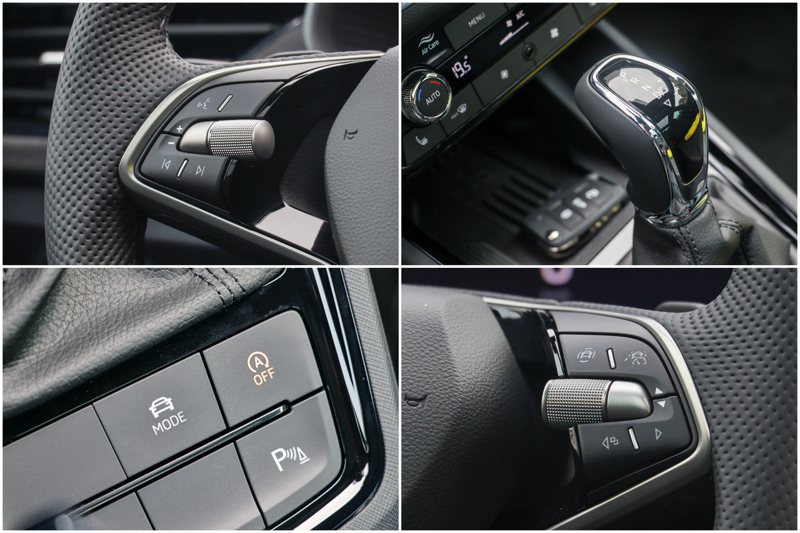 小改款Škoda Scala改採全新HOD電容感應三幅跑⾞式平把真⽪多功能⽅向盤，但是在按鍵部分改回實體按鈕。 記者黃俐嘉／攝影