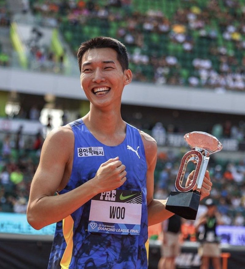 南韓男子跳高紀錄保持人禹相赫。圖／中華田徑協會提供