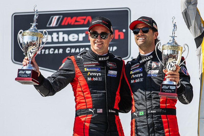 Felipe Nasr及Dane Cameron IMSA賽事車手積分排名第一。 圖／Porsche提供