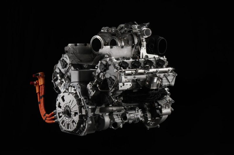 Lamborghini全新4.0升V8雙渦輪 Hybrid引擎。 圖／Lamborghini