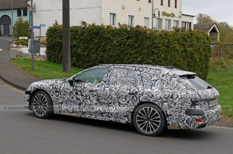全新Audi A7 Avant偽裝測試車。 摘自Carscoops