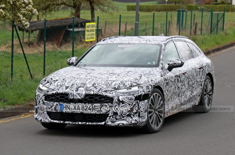 全新Audi A7 Avant偽裝測試車。 摘自Carscoops
