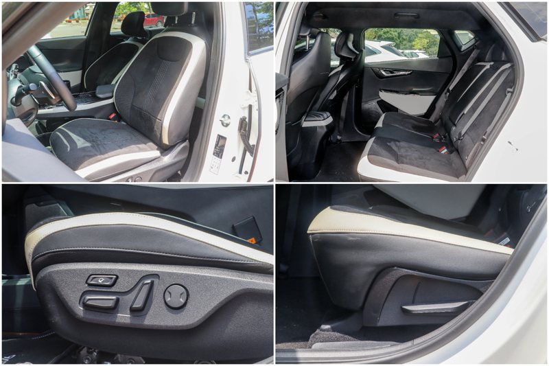 Kia EV6 GT-Line增程版雙前座椅標配電動調整功能，後座椅背則配可藉由手動調整角度。 記者黃俐嘉／攝影