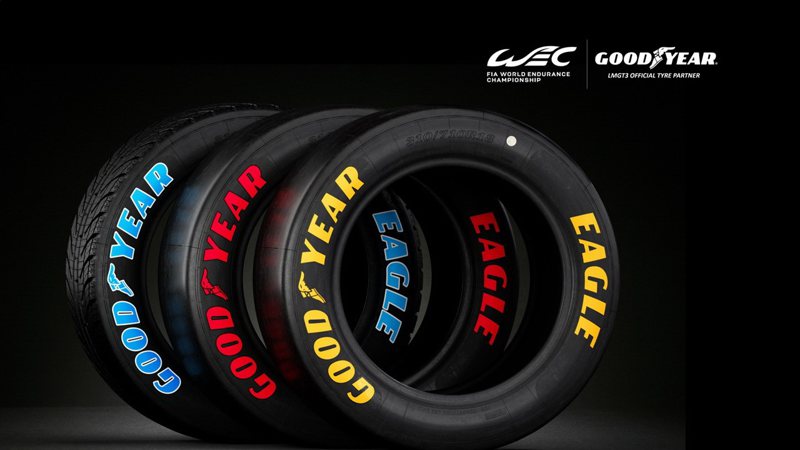 固特異針對WEC賽事不同場景研發三款Eagle F1的輪胎，協助車手完美應對多變賽道與天候條件。 圖/台灣固特異提供