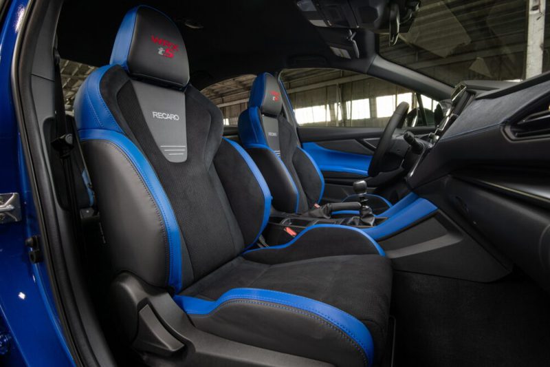 美規2025年式Subaru WRX tS換上Recaro Performance Design跑車座椅。 圖／Subaru