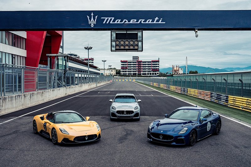 Maserati總代理臺灣蒙地拿特舉辦「Maserati Performance Day」，以麗寶國際賽道為主伸展台，齊聚MC20、GranTurismo、Grecale Trofeo等新世代高性能車款陣容。 圖／臺灣蒙地拿提供