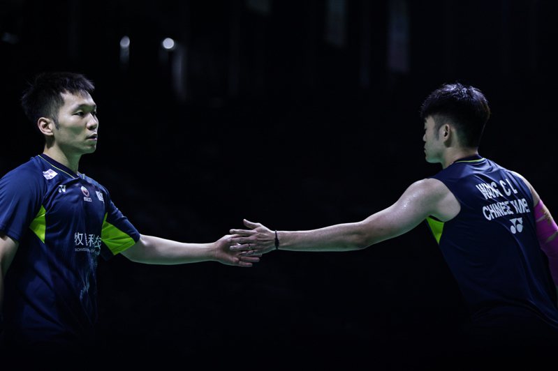 李洋(左)與王齊麟。Badminton Photo提供