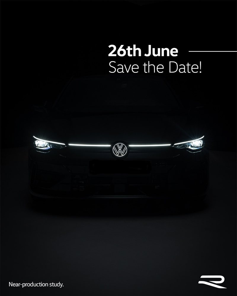 小改款Volkswagen Golf R將於6/26正式發表。 摘自Volkswagen