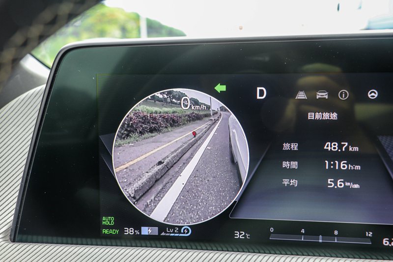 Kia EV6 GT-Line增程版當然也有現代汽車集團引以為傲的BCW盲區偵測警示系統。 記者黃俐嘉／攝影