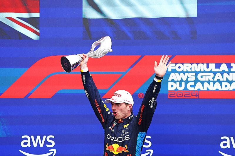 F1生涯第60場勝利！Red Bull車隊Max Verstappen連續第三年加拿大大獎賽奪冠