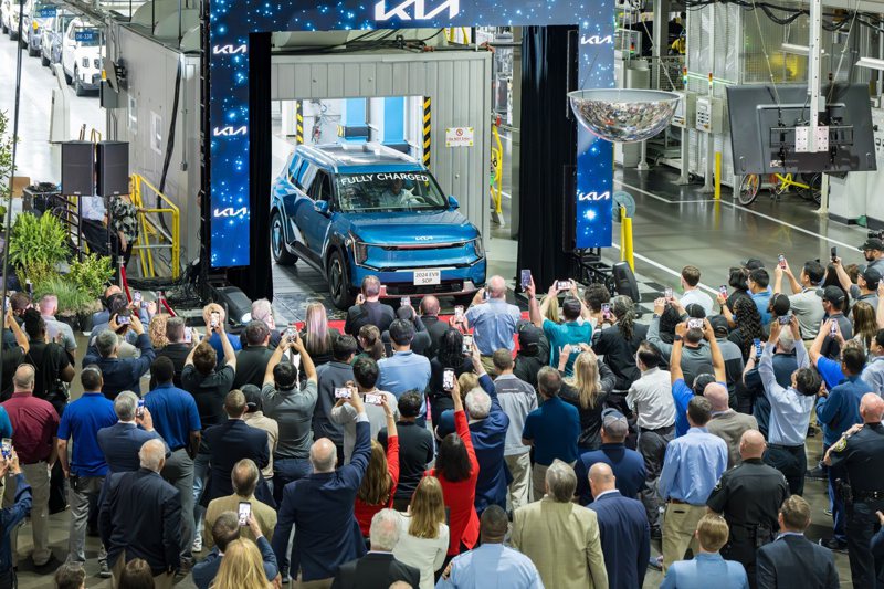 美規Kia EV9在今年五月底正式於品牌在美國喬治亞州的西點工廠量產 摘自Kia