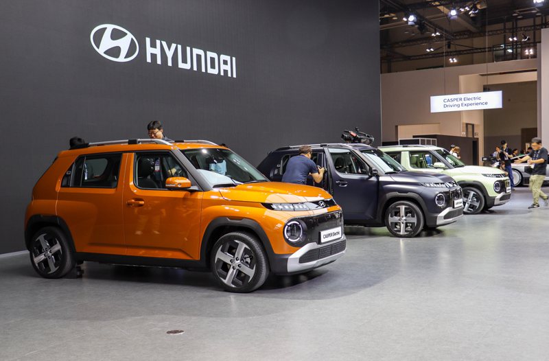 全新Hyundai Casper Electric在2024釜山移動展上正式發表。 記者黃俐嘉／攝影