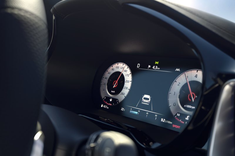 Kia Ceed Sportswagon Luxe Edition車艙搭載12.3吋整合智慧型全數位儀表板。 圖／森那美起亞提供