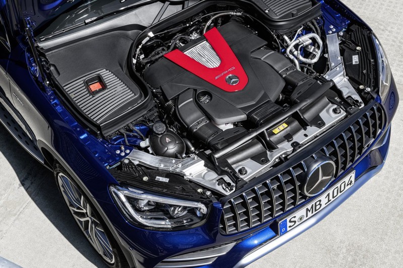 上一世代GLC 43搭載的3.0升V6雙渦輪增壓引擎。 圖／Mercedes-Benz