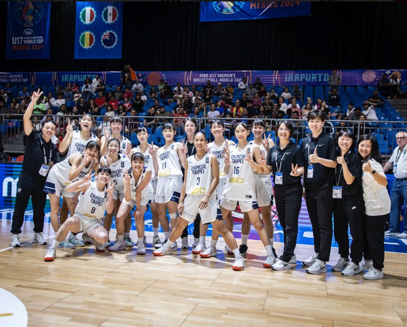 中華隊打下隊史在U17世青女籃賽第一場勝利。圖／取自FIBA官網