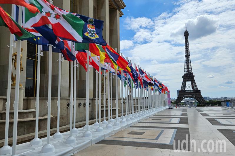 奧運圖輯／巴黎市區進行最後準備 迎接明天2024奧運的開幕