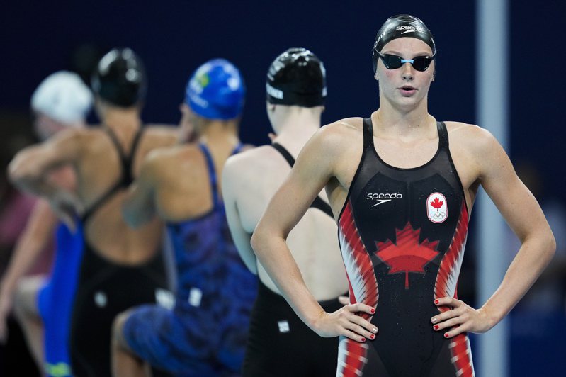 加拿大17歲的天才少女泳將麥金塔許。 美聯社