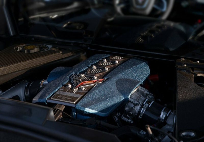 5.5升雙渦輪增壓DOHC平面曲軸V8引擎，可產生1,064 hp馬力，114.5 kg-m的扭力。 圖／Chevrolet