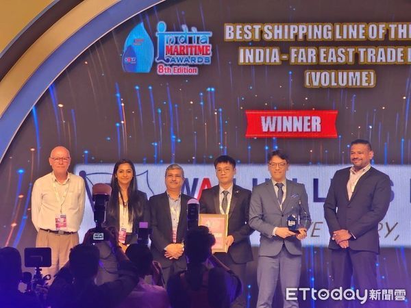 深耕印度逾28年　萬海獲印度-遠東區間年度最佳航商獎