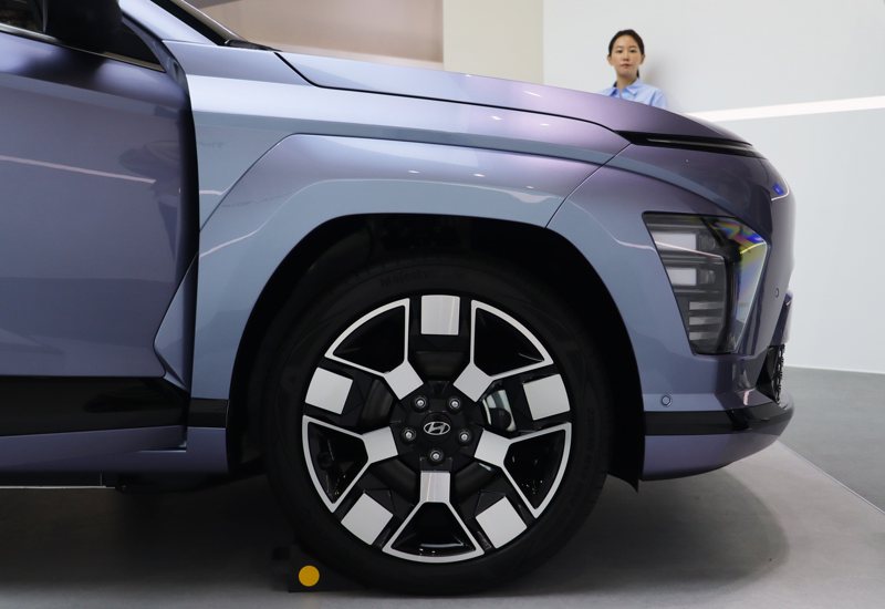 第二代Hyundai Kona Electric搭載的電池組容量較前一代大了點。 記者黃俐嘉／攝影