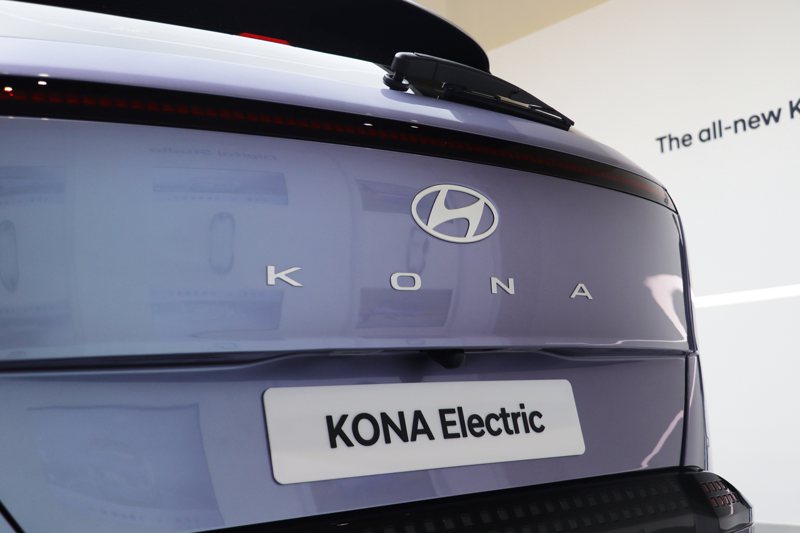 第二代Hyundai Kona Electric在2023首爾車展正式發表一年多後，終於要在今年8月底正式登台亮相。 記者黃俐嘉／攝影