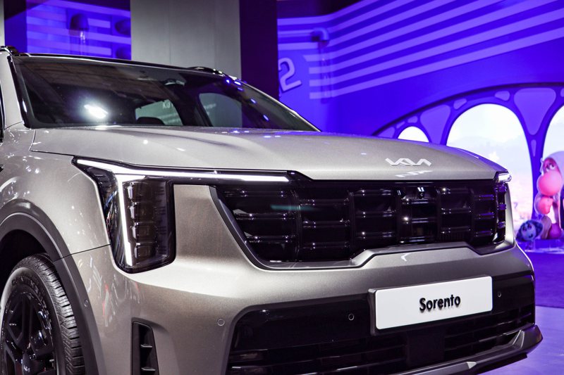 小改款Kia Sorento釜山移動展實車照。 記者黃俐嘉／攝影